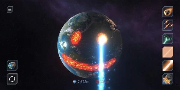 星球爆炸模拟器手机版游戏截图1
